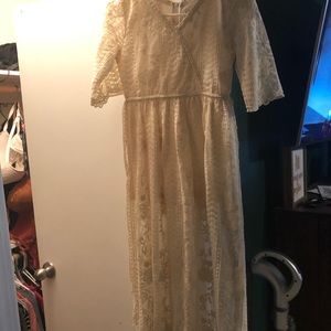 Rare edition girl lace dress never used size 14 girls